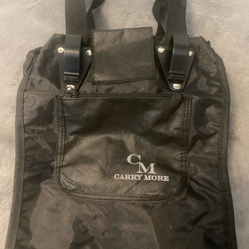 Carry More (Set of 2 )Black Reusable Shopping Bags NWOT